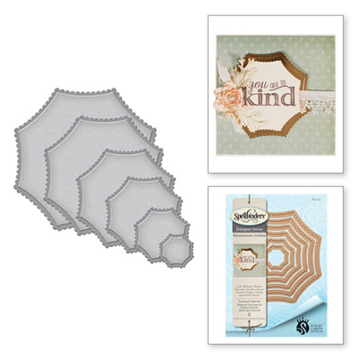 Набор ножей Spellbinders® Nestabilities® "Юбилей Ренессанса: Фестончатые ярлыки 46"